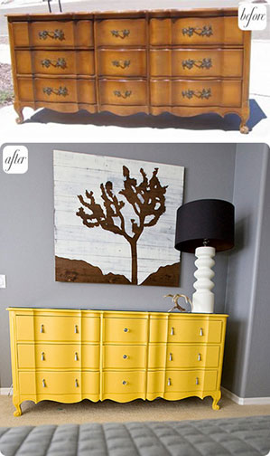 dresserredo Dresser Makeover from Design Sponge
