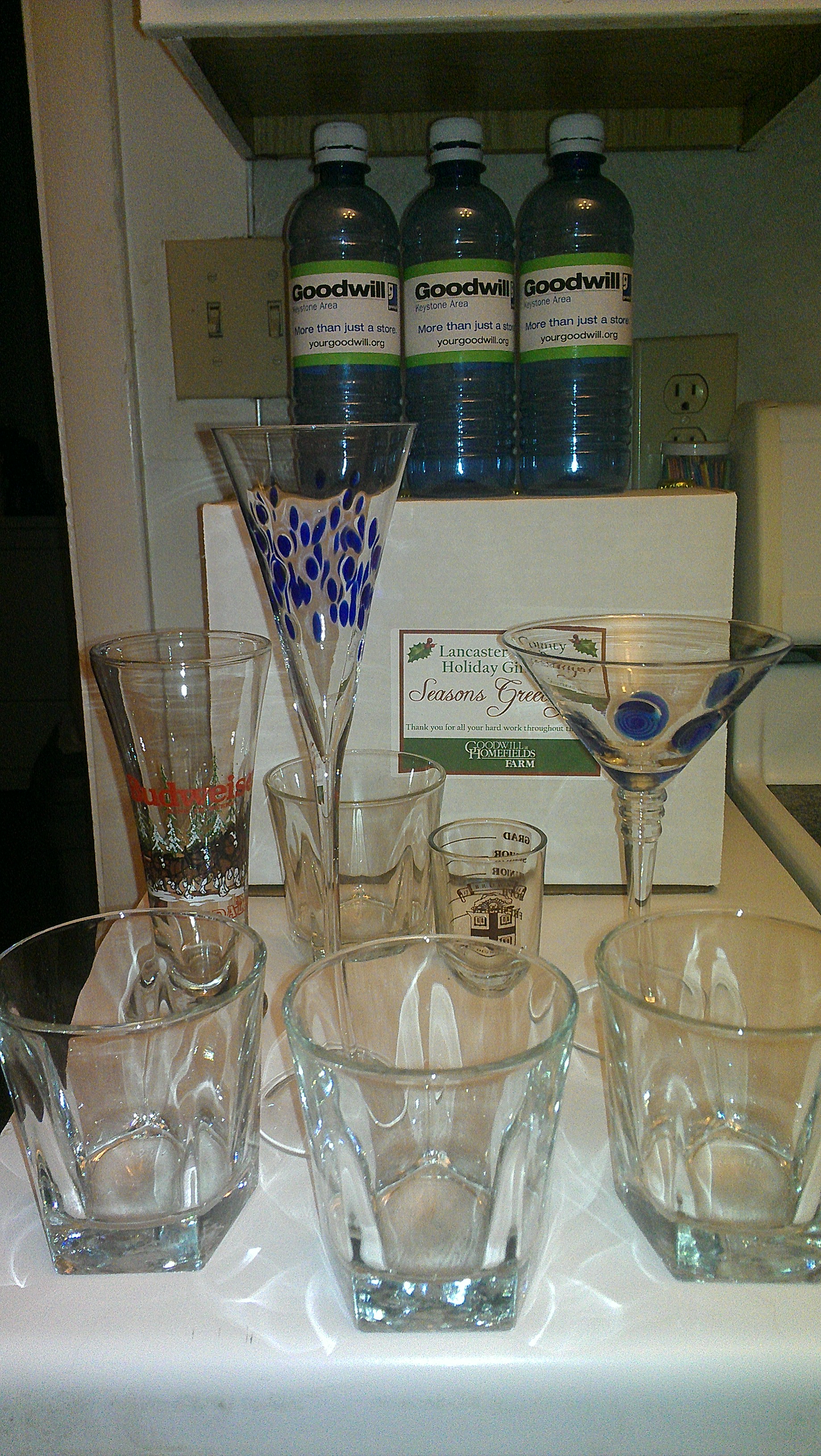 Need Glassware for a Holiday Party? Goodwill to the Rescue! Goodwill