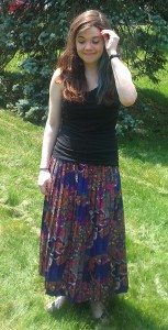 Sleeveless Tee and Hippie Skirt