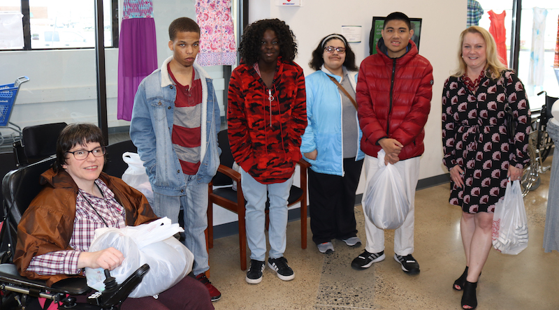 Project Search Interns Shop for Work Attire