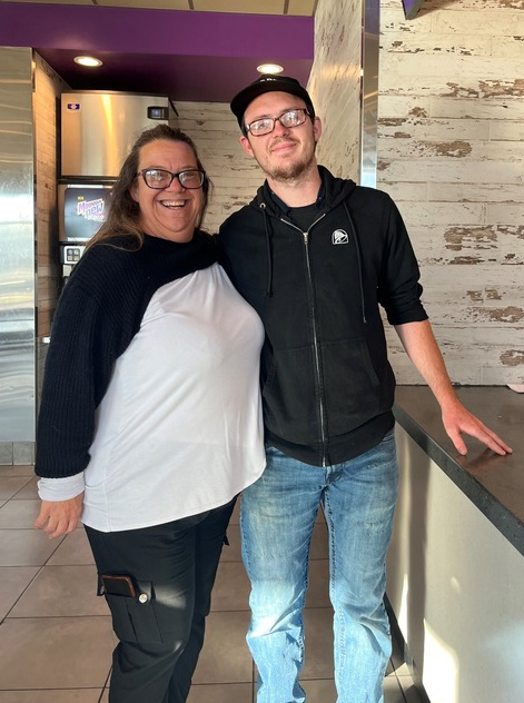 Michael with Employment Specialist Tammy